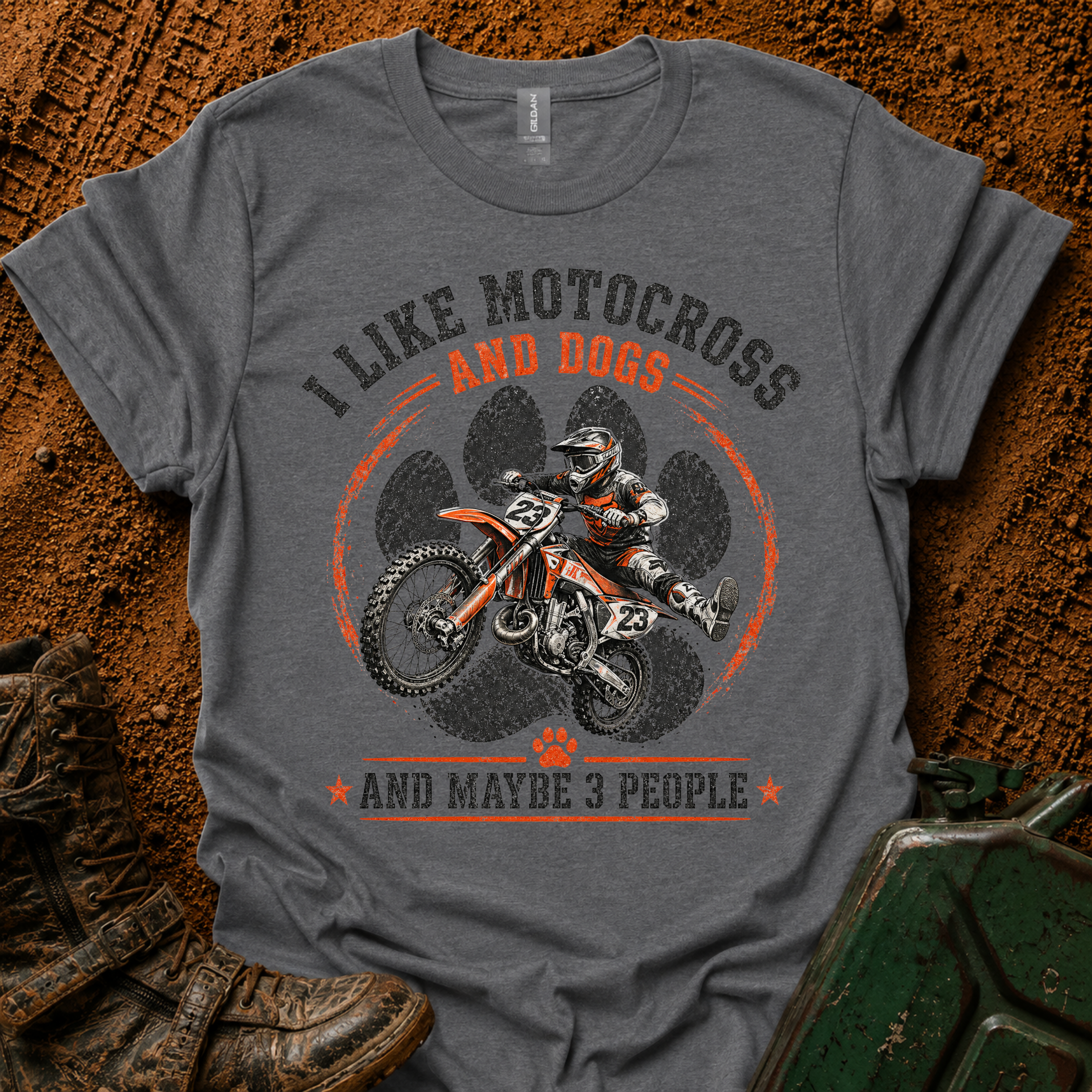 Motocross & Dogs T-Shirt